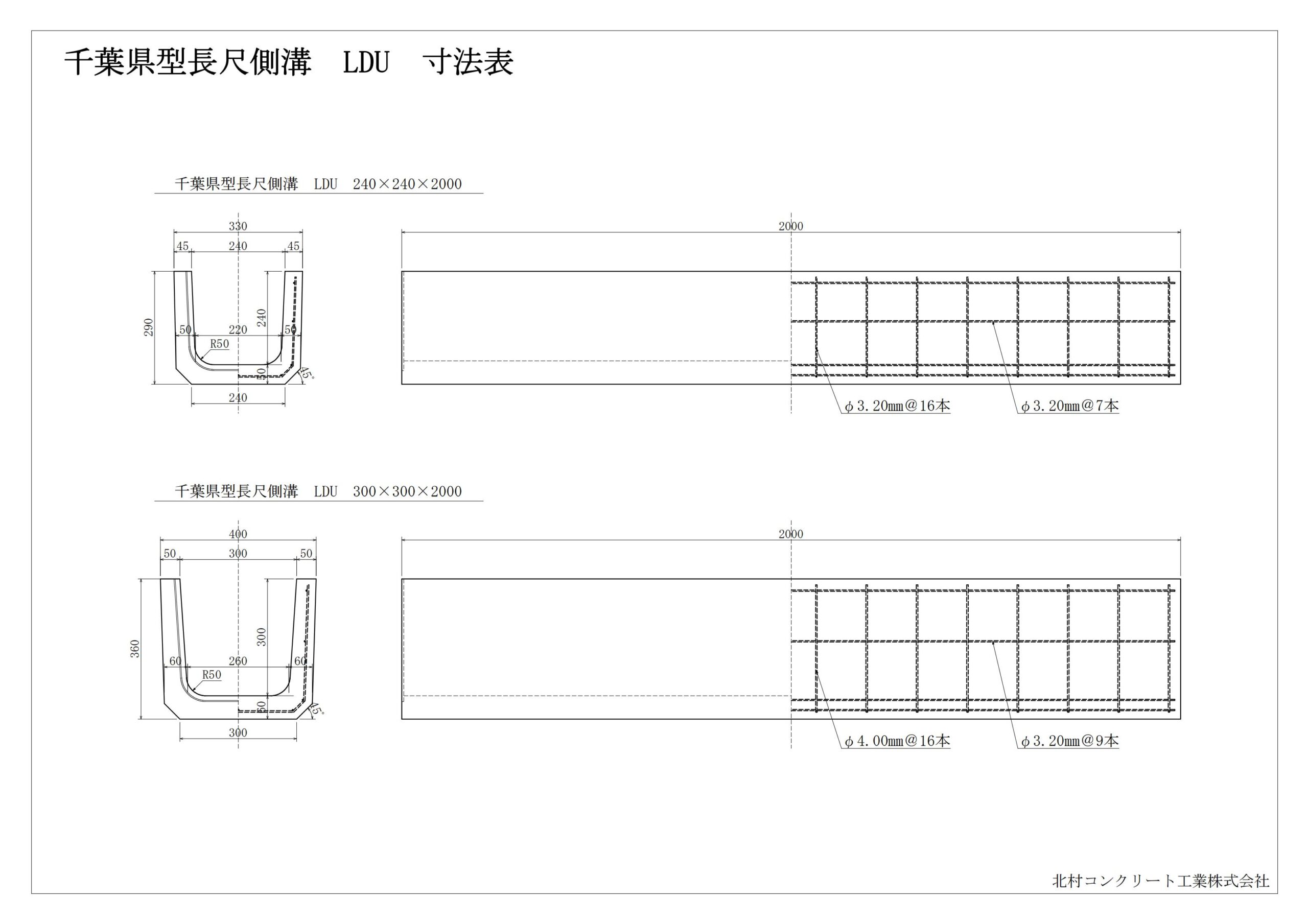 18.千葉県型長尺側溝　LDU