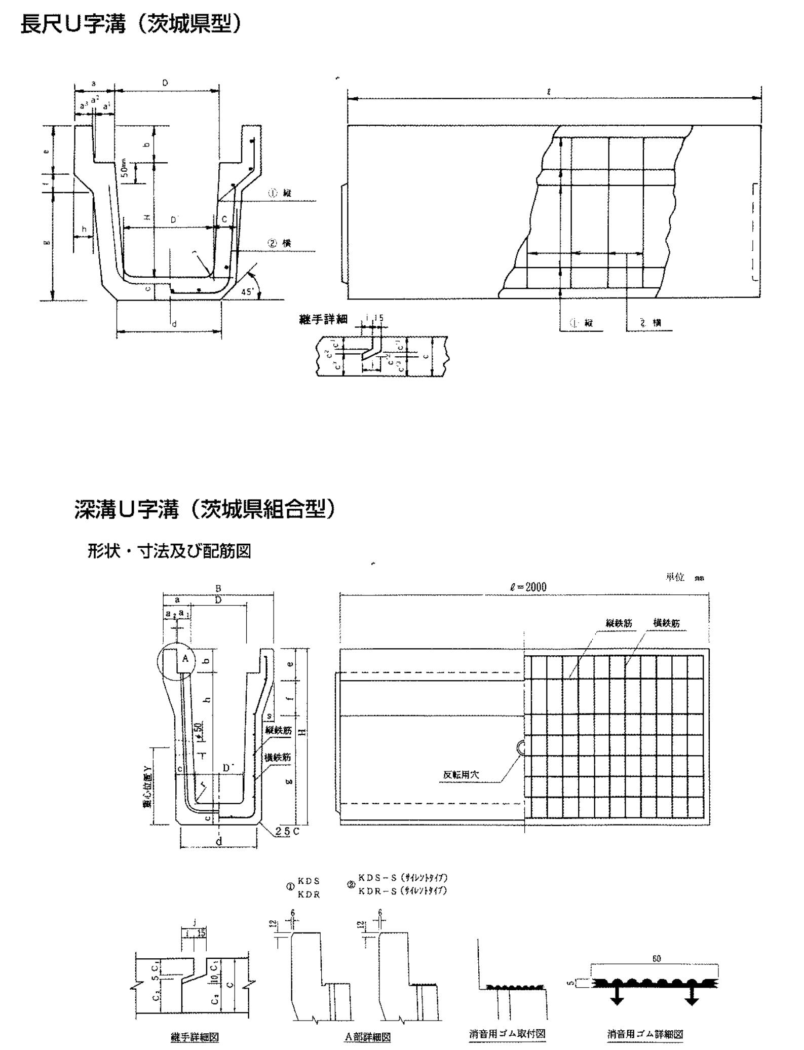 21.茨城県型 長尺U・深溝U形側溝